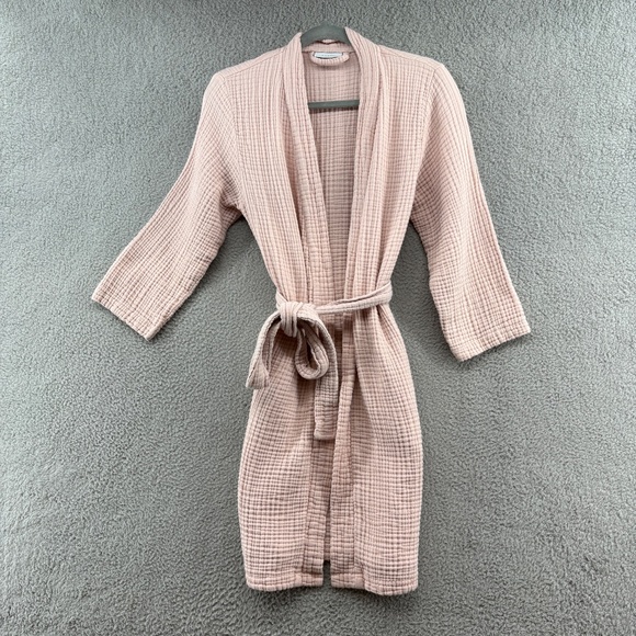 Parachute Pink Waffle Robe - Picture 3 of 11